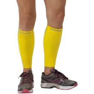 NEW ZENSAH compression leg sleeves in neon yellow